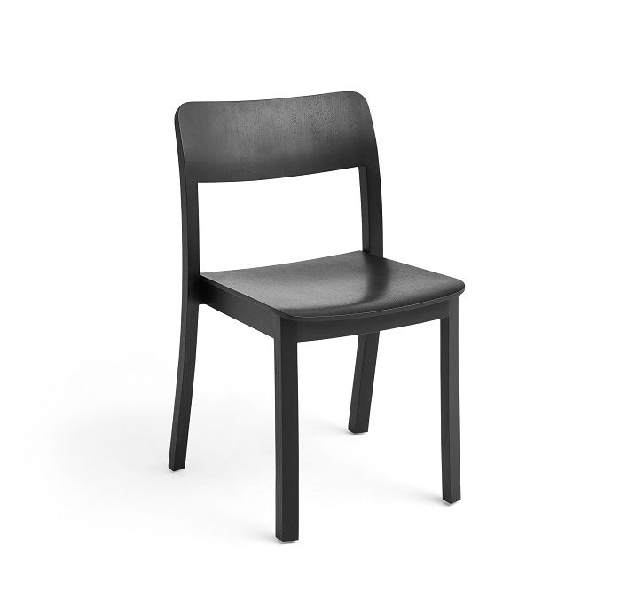 Schwarzer Pastis Chair Stuhl von Hay aus Esche, moderner Holzstuhl für Esszimmer und Küche.